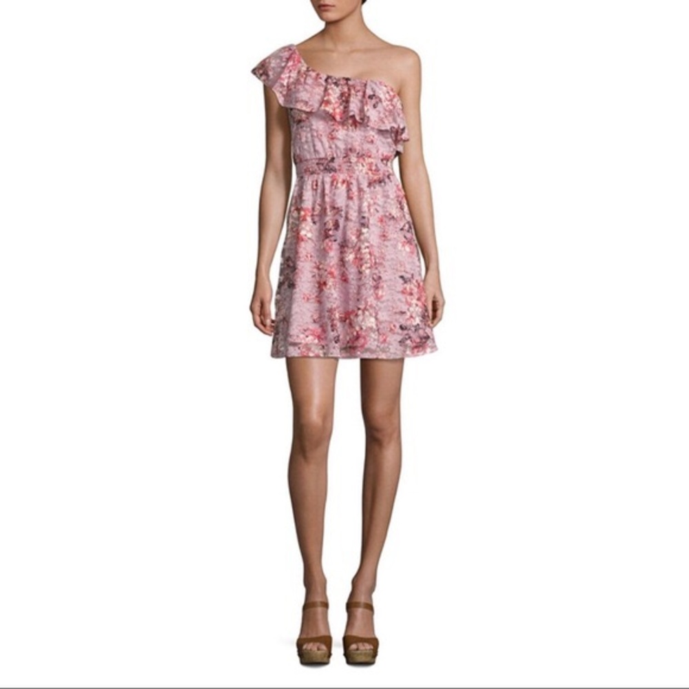 Love Reign One Shoulder Floral Lace Dress - Picture 8 of 8